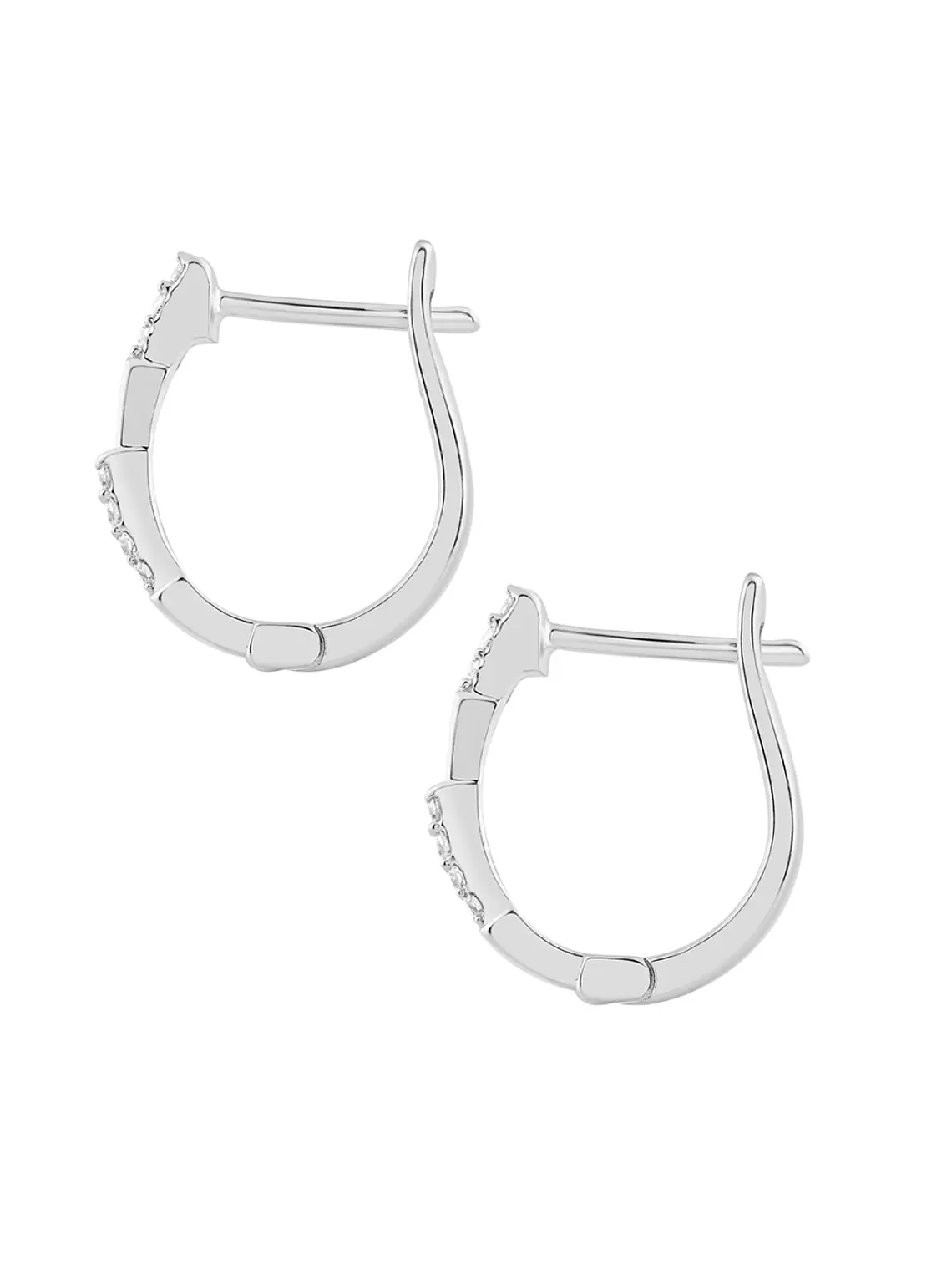 Aros Argollas Diamantes Viper Oro Blanco 18K 2