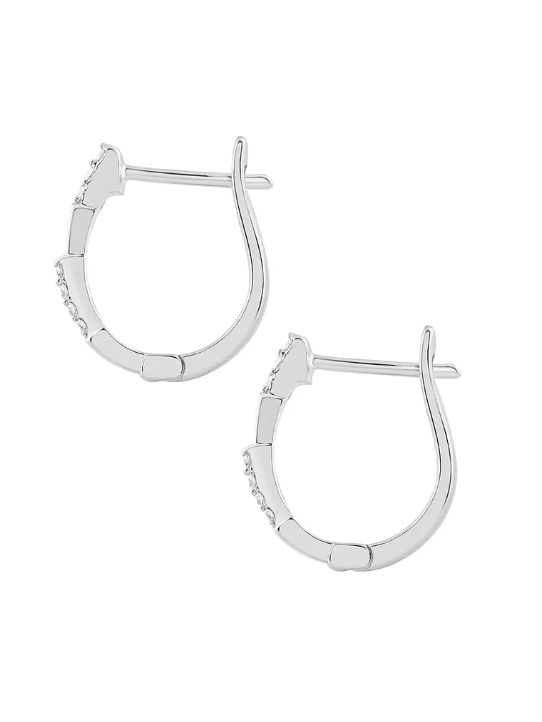 Aros Argollas Diamantes Viper Oro Blanco 18K 2