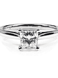 Anillo Solitario Diamante Princess 50 puntos en Platino Certificado GIA - Miniatura 1