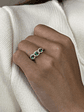 Anillo Tricillo Preciosas Esmeraldas y Diamantes en Oro Amarillo 18K - Miniatura 3