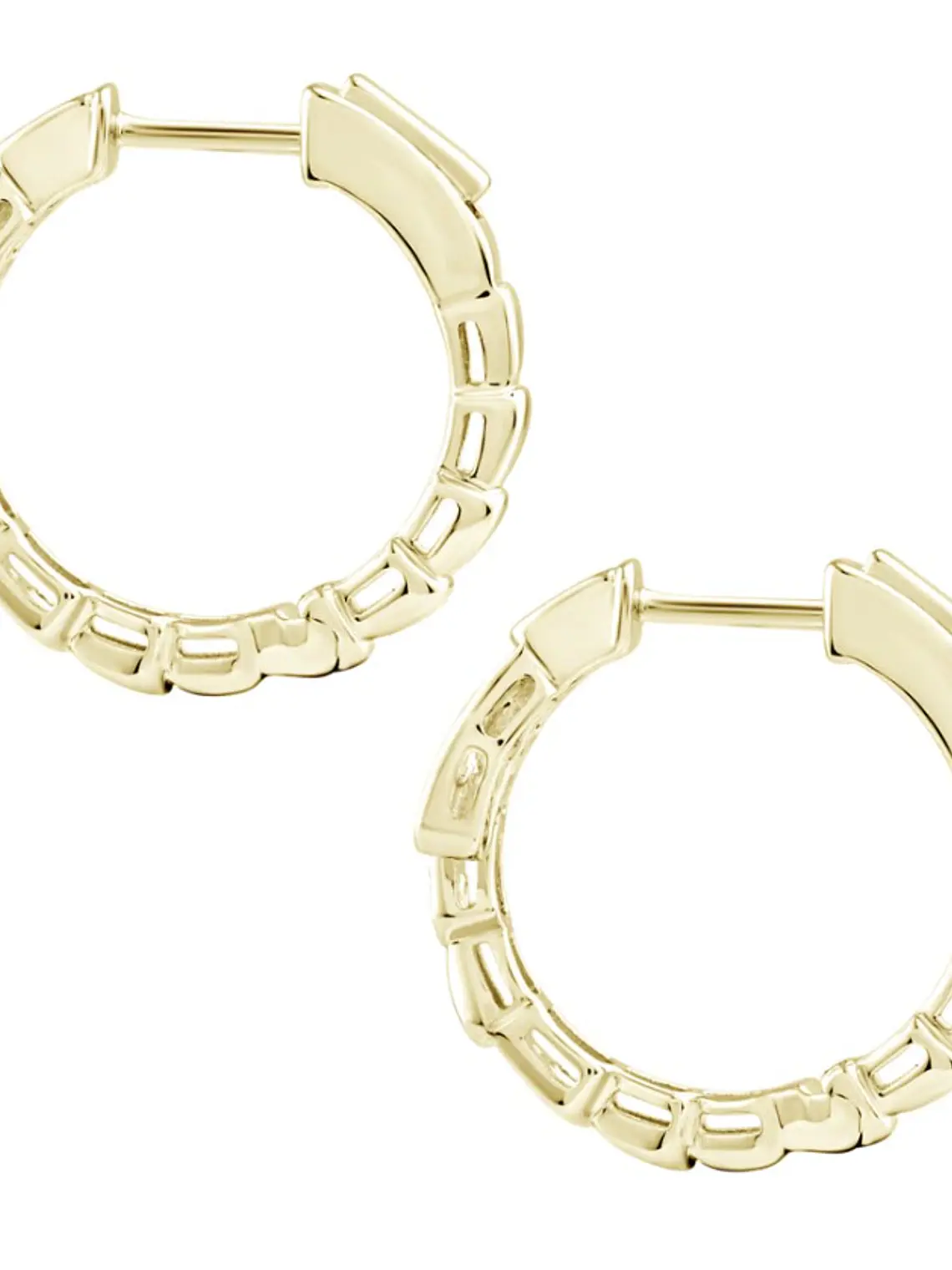 Aros Argollas Serpiemte Diamantes Viper Oro Amarillo 18K 3