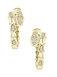Aros Argollas Serpiemte Diamantes Viper Oro Amarillo 18K - Miniatura 1