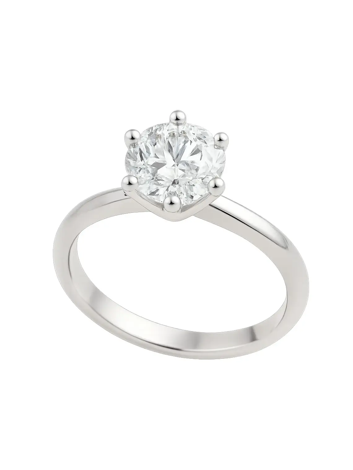 Anillo Solitario de Gran Diamante de 1.01 Ct GIA en Platino 1