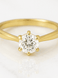 Anillo Solitario Diamante 30 puntos en Oro Amarillo 18K Certificado GIA - Miniatura 1