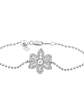 Exclusiva Pulsera Gran Flor de Diamantes en Oro Blanco 18K - Miniatura 1