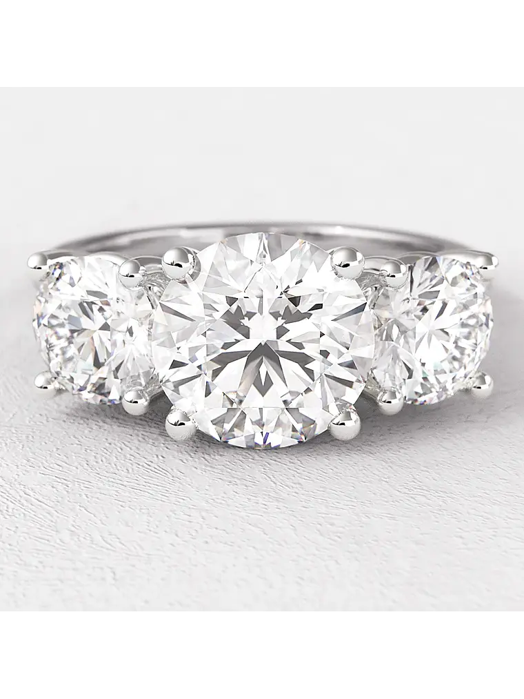 Gran Anillo Tricillo 2.0 Ct Diamantes Oro Blanco 18K 2
