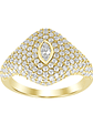 Moderno Anillo Cubierto de Diamantes en Oro Amarillo 18K - Miniatura 1