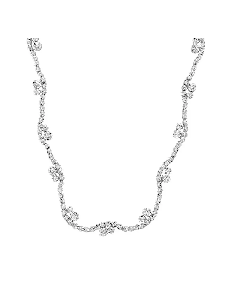 Maravilloso Collar de Diamantes en  Oro Blanco 18K 1