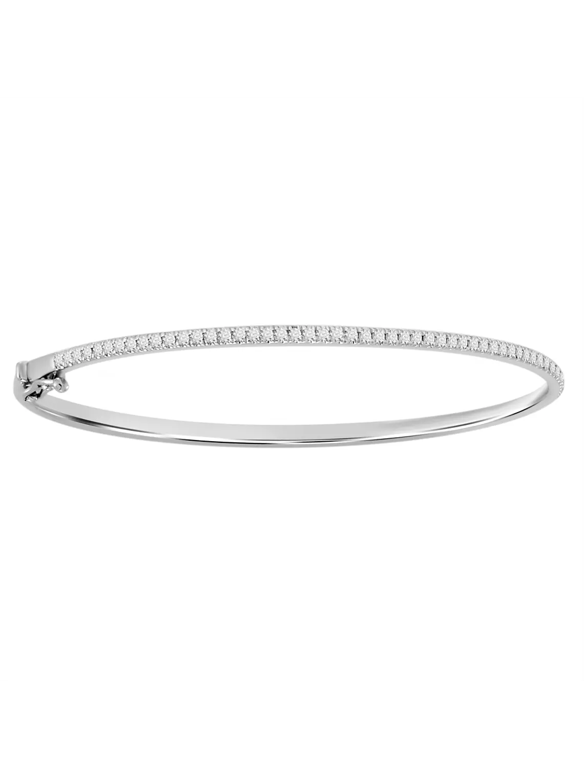 Preciosa y clásica Esclava Diamantes en Oro Blanco 18K 1