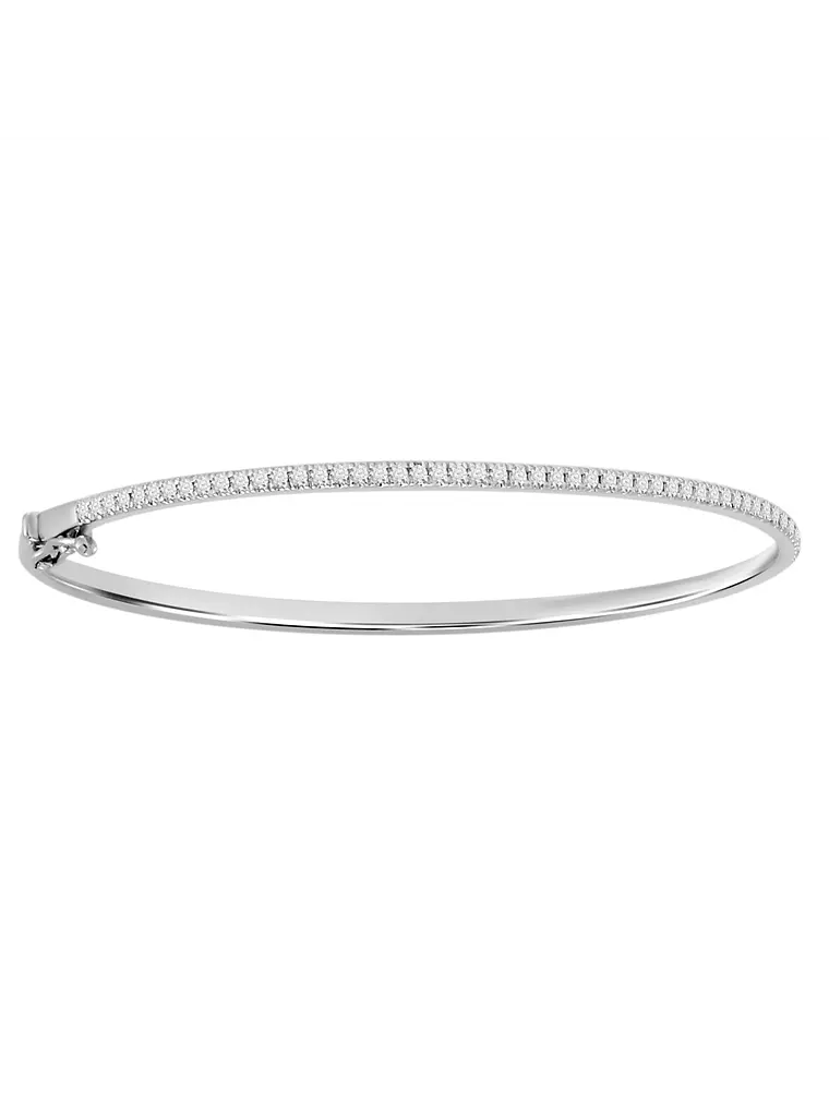 Preciosa y clásica Esclava Diamantes en Oro Blanco 18K 1