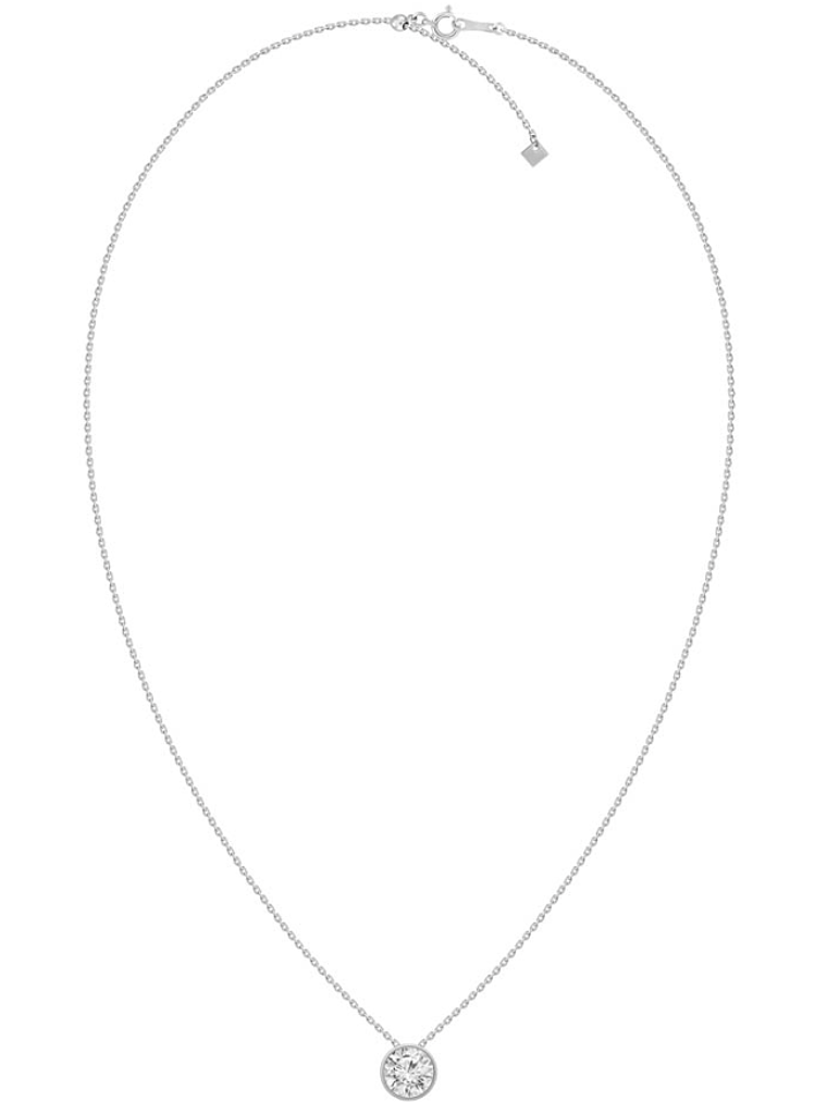 Collar Punto de Luz Diamante 30 Puntos Oro Blanco 18K 2