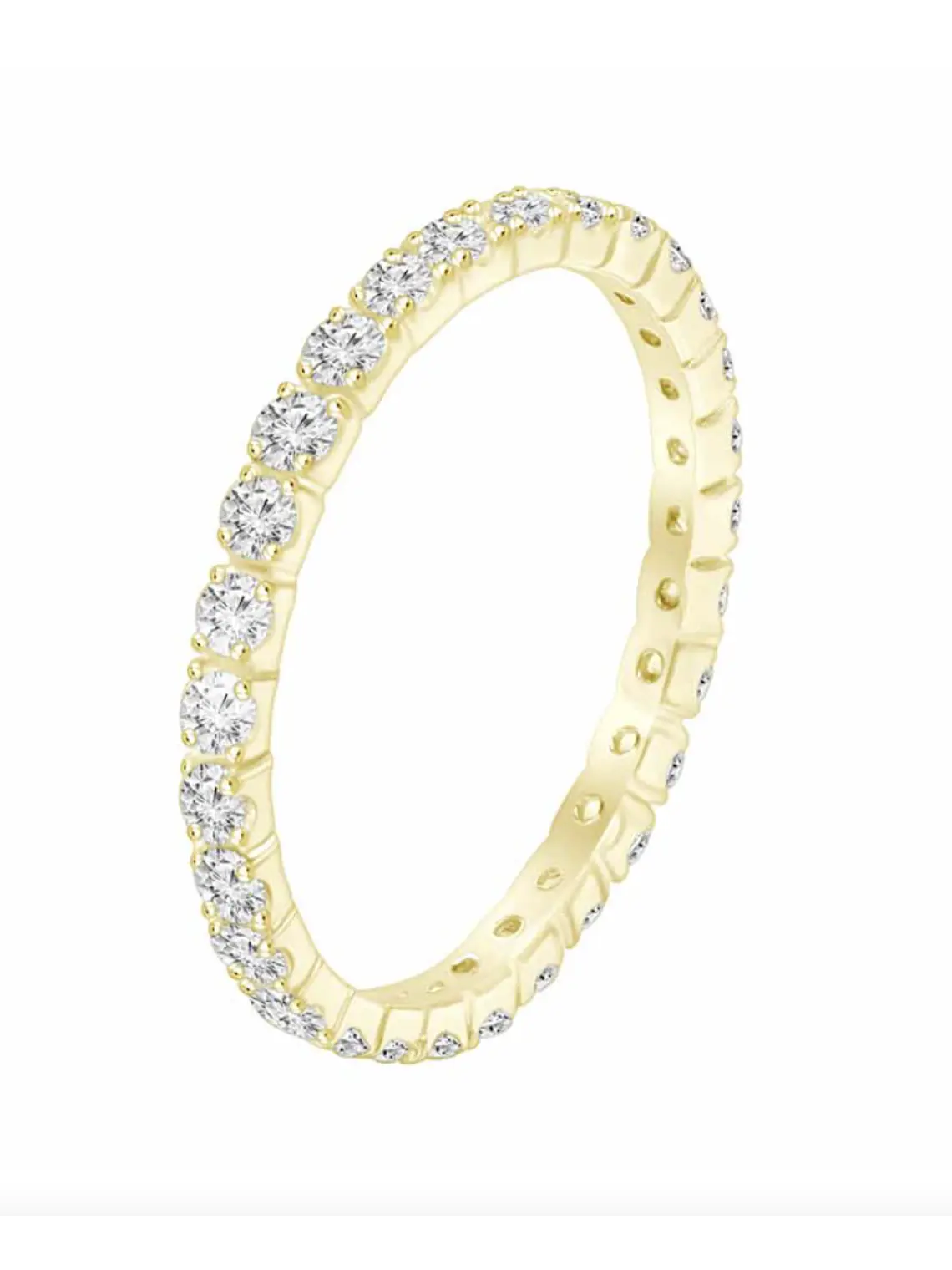 Maravilloso Anillo Sinfín, Eternity, Sin Fin Diamantes en Oro Amarillo 18K 1