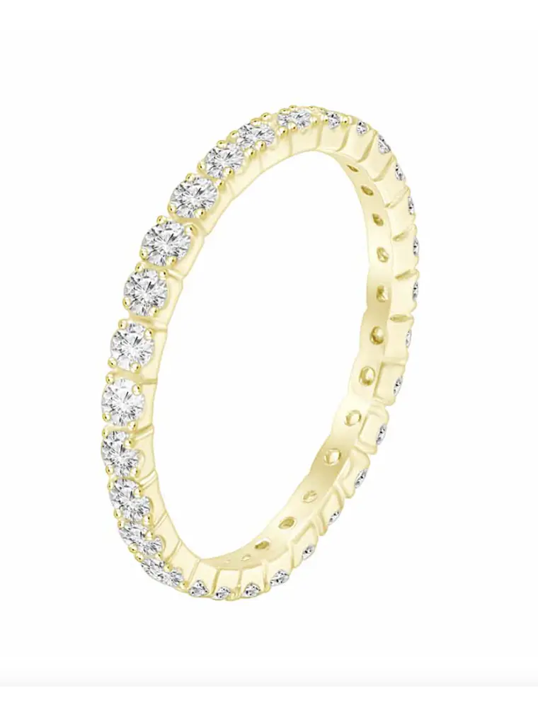 Maravilloso Anillo Sinfín, Eternity, Sin Fin Diamantes en Oro Amarillo 18K 1