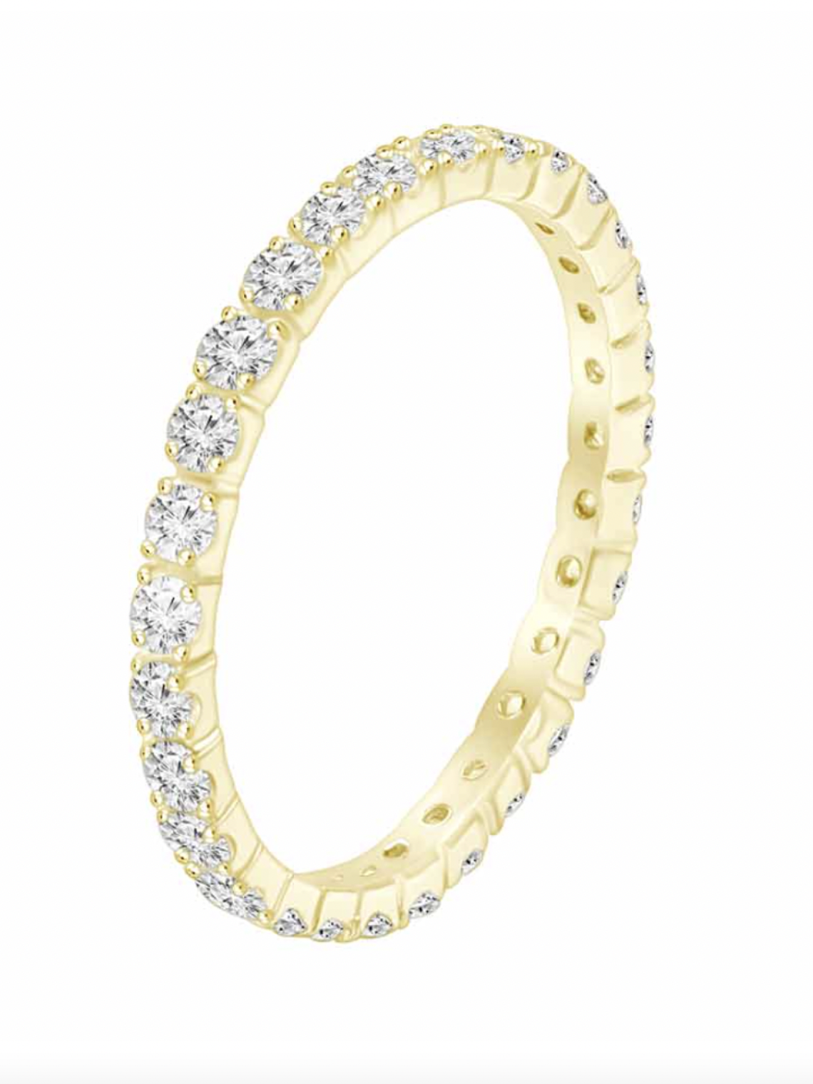 Maravilloso Anillo Sinfín, Eternity, Sin Fin Diamantes en Oro Amarillo 18K 1