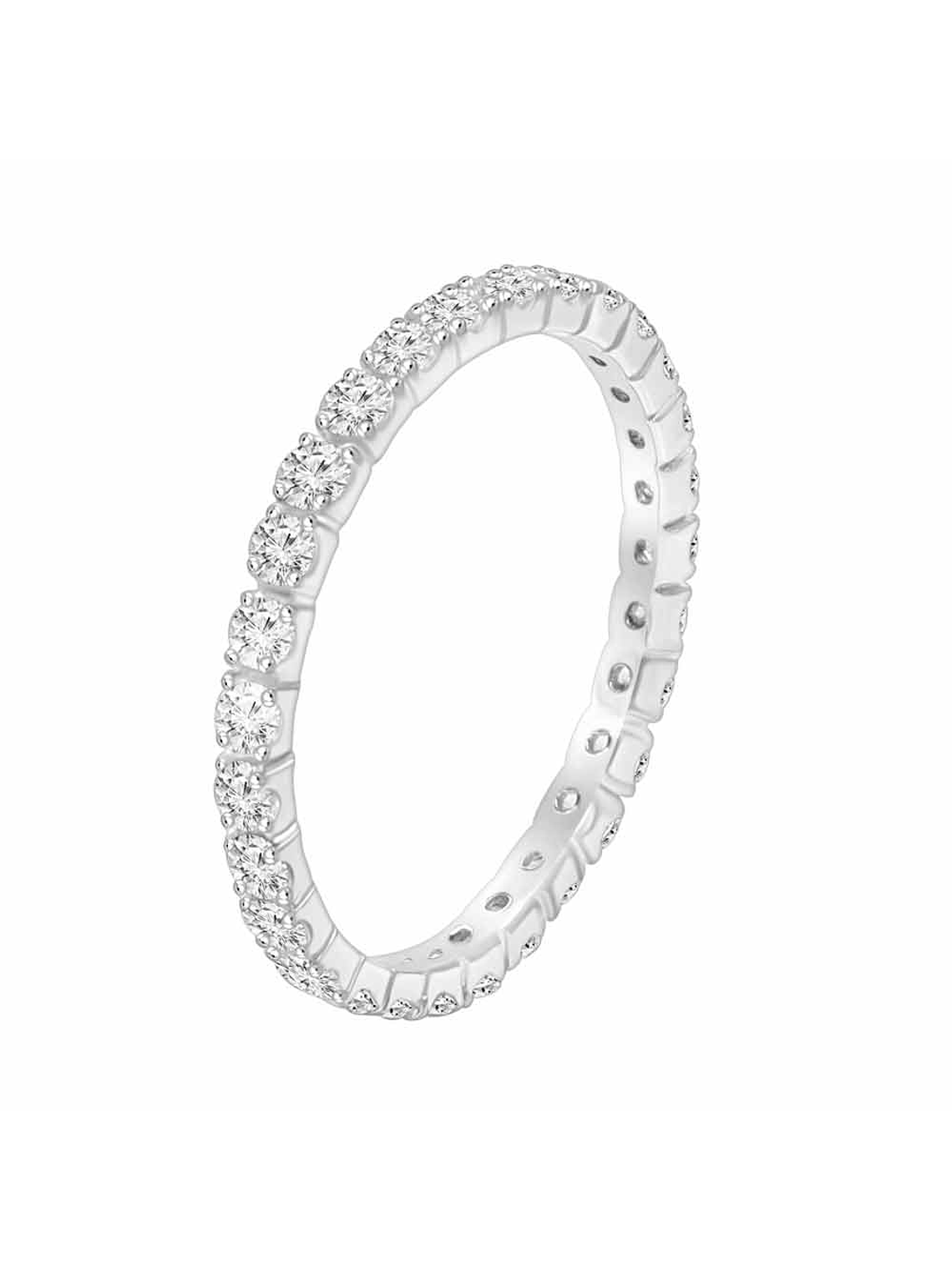 Maravilloso Anillo Sinfín, Eternity, Sin Fin Diamantes en Oro Blanco 18K 2