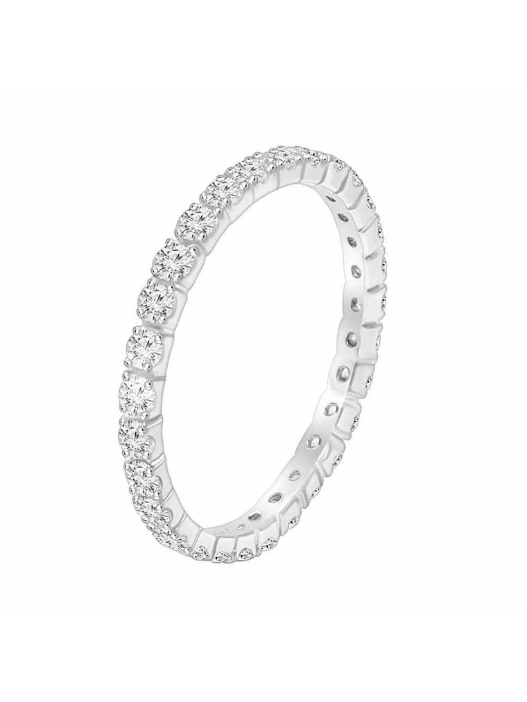 Maravilloso Anillo Sinfín, Eternity, Sin Fin Diamantes en Oro Blanco 18K 2