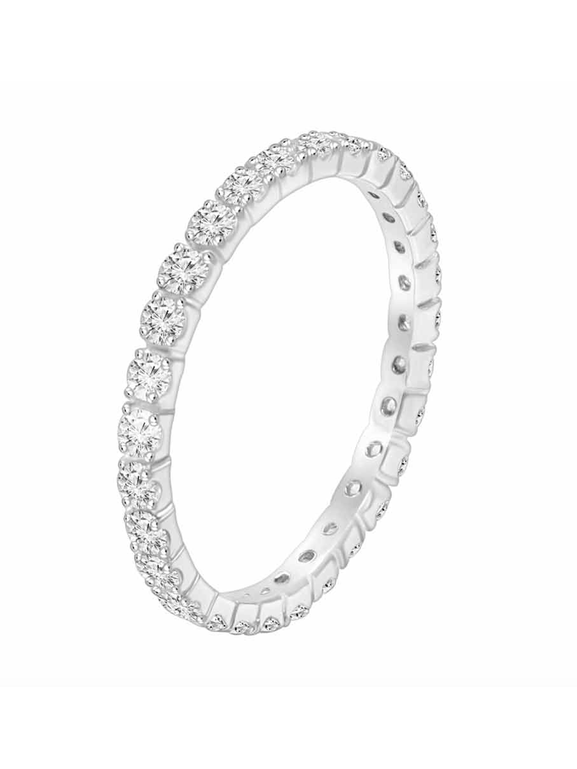 Maravilloso Anillo Sinfín, Eternity, Sin Fin Diamantes en Oro Blanco 18K 1