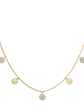 Collar Moneditas Colgantes y Diamantes en Oro Amarillo 18K - Miniatura 1