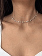 Collar Choker Diamantes Baguette en Oro Blanco 18K - Miniatura 3