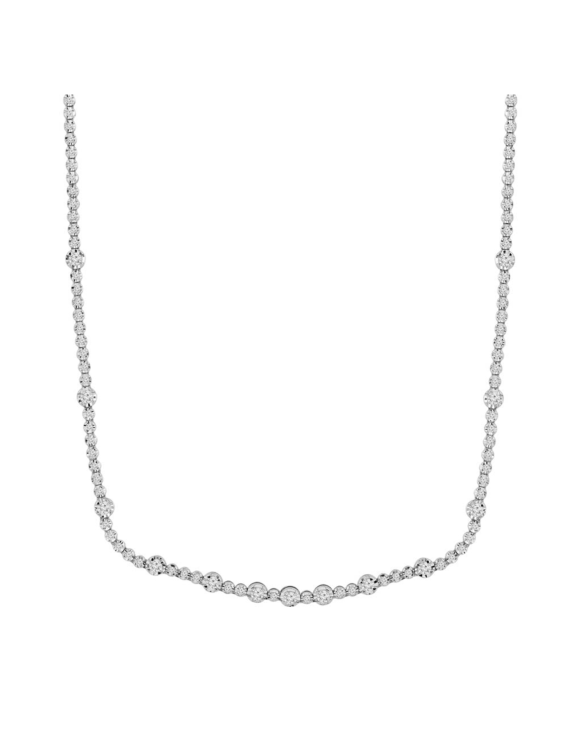 Maravilloso Collar de Diamantes en Oro Blanco 18K 1