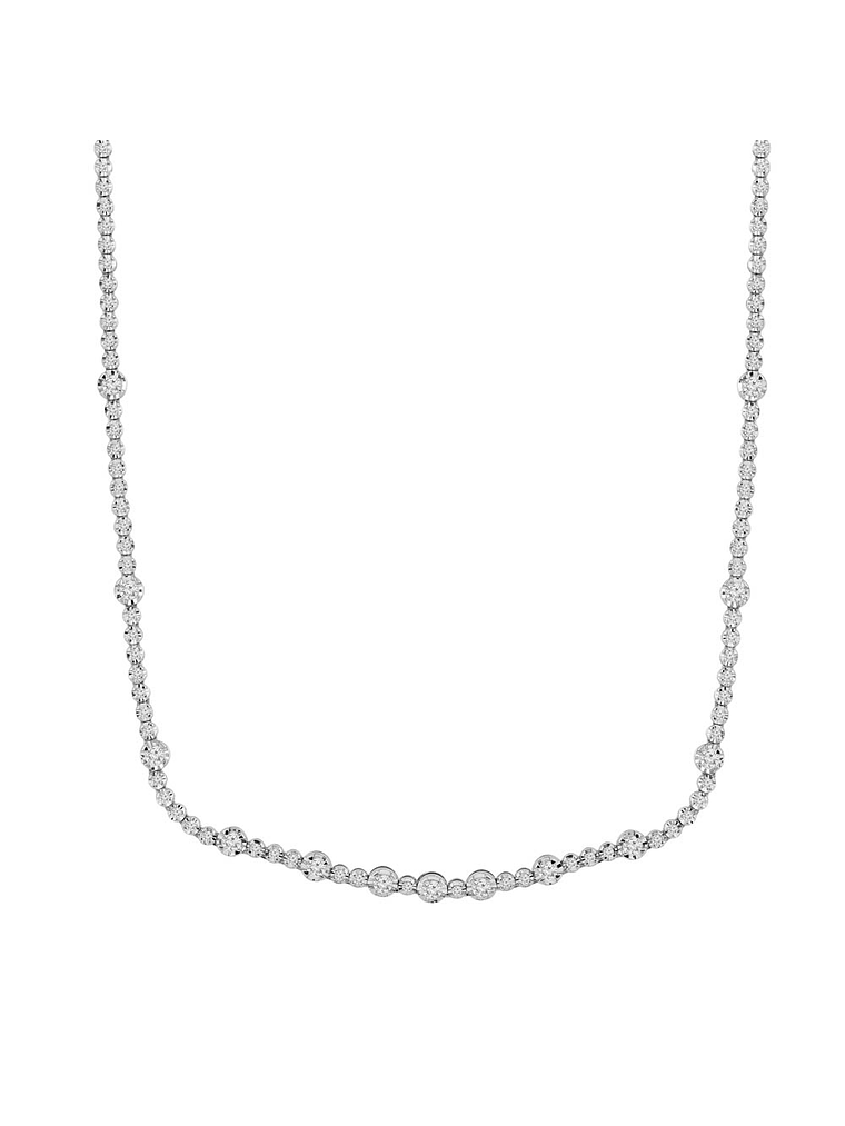 Maravilloso Collar de Diamantes en Oro Blanco 18K 1