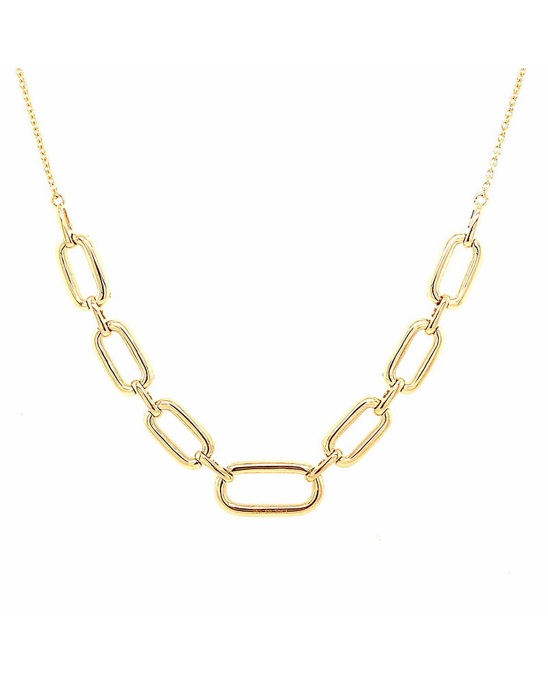 Exclusivo Collar Eslabones Diamantes Oro Amarillo 18K