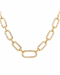 Exclusivo Collar Eslabones Diamantes Oro Amarillo 18K