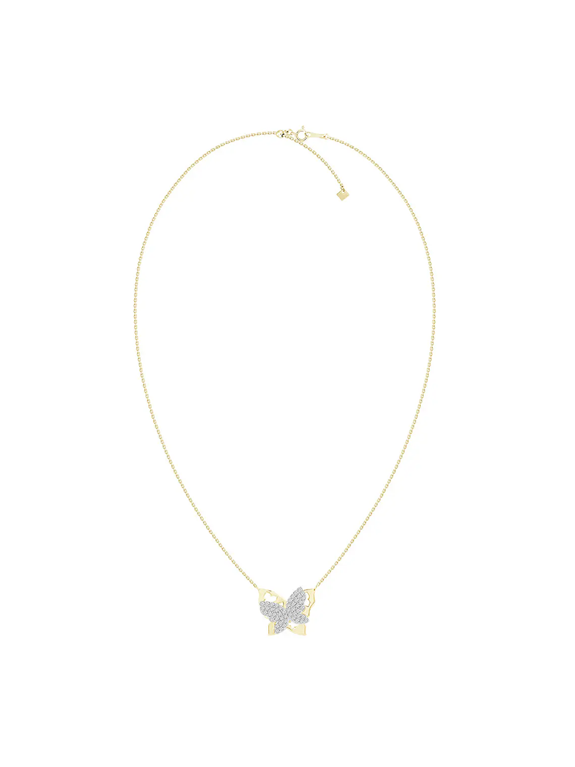 Collar Mariposa con Diamantes Naturales en Oro Amarillo 18K  2