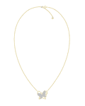 Collar Mariposa con Diamantes Naturales en Oro Amarillo 18K 