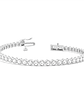 Maravillosa Pulsera Tennis Bisel con 1.05 Ct Diamantes en Oro Blanco 18K - Miniatura 1