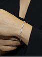 Maravillosa Pulsera Tennis Bisel con 1.05 Ct Diamantes en Oro Blanco 18K - Miniatura 4