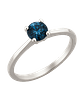 Exclusivo Anillo Solitario Diamantes Azul en Oro Blanco 18K - Miniatura 1