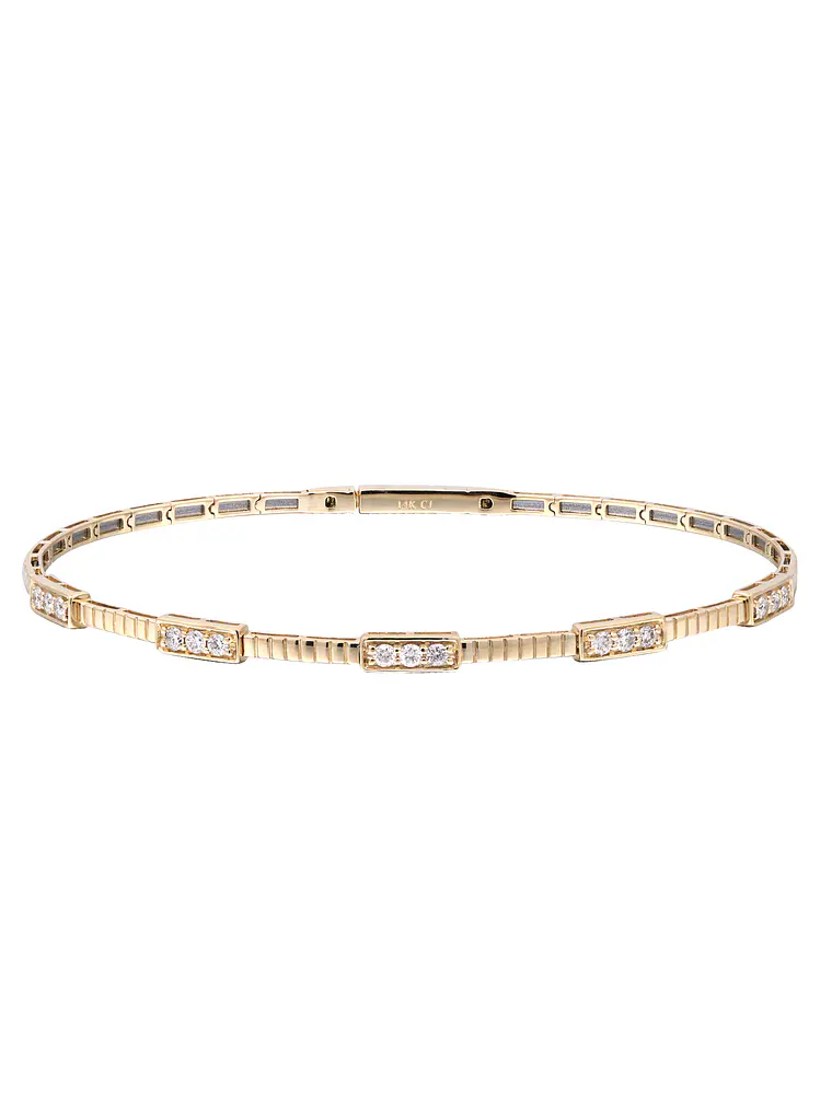 Preciosa Esclava Diamantes Naturales en Oro Amarillo 18K 1