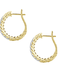 Bellísimos Aros Diamantes en Oro Amarillo 18K