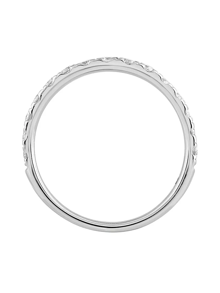 Anillo Medio Cintillo 15 Diamantes en Oro Blanco 18K 3