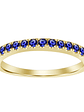Anillo Cintillo Zafiros Azules en Oro Amarillo 18K - Miniatura 1