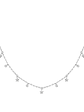 Collar Estrellas y Diamantes Naturales Colgantes en Oro Blanco 18K - Miniatura 1