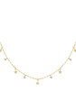 Collar Estrellas y Diamantes Naturales Colgantes en Oro Amarillo 18K - Miniatura 1