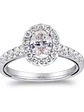 Anillo Solitario Corte Ovalado Diamantes Naturales con Certificado GIA - Miniatura 2