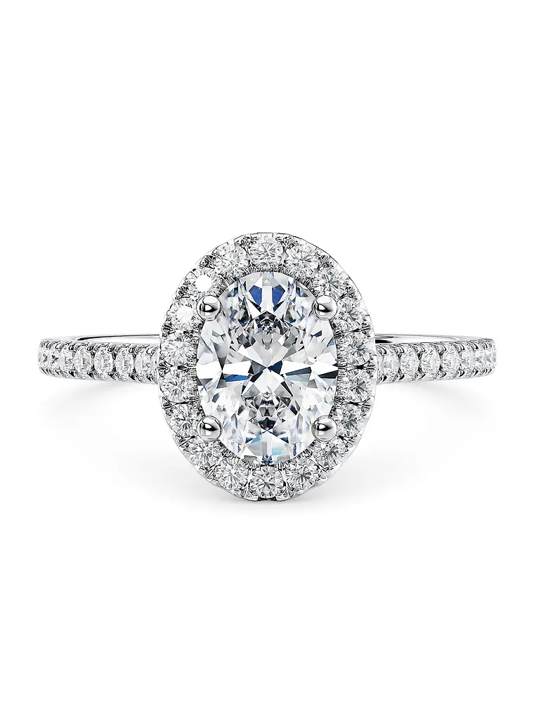 Anillo Solitario Corte Ovalado Diamantes Naturales con Certificado GIA 1