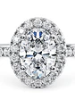 Anillo Solitario Corte Ovalado Diamantes Naturales con Certificado GIA - Miniatura 1