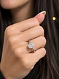 Anillo Solitario Corte Ovalado Diamantes Naturales con Certificado GIA - Miniatura 2