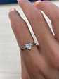 Anillo Solitario Diamante Natural Corte Corazón en Platino - Miniatura 1