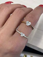 Anillo Solitario Diamante Natural Corte Corazón en Oro Amarillo 18K - Miniatura 2