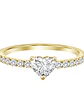 Anillo Solitario Diamante Corazón en Oro Amarillo 18K - Miniatura 1