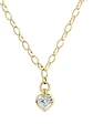 Exclusivo Collar Diamante Corte Corazón en Oro Amarillo 18K - Miniatura 1