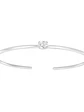 Preciosa Esclava Diamante Corte Oval y Oro Blanco 18K - Miniatura 1