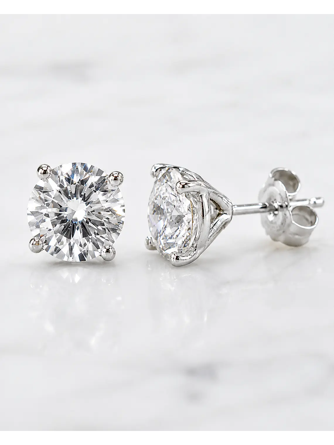 Aros Punto de Luz Diamantes 1.0 Ct Certificado GIA 2