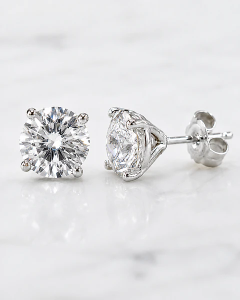 Aros Punto de Luz Diamantes 1.0 Ct Certificado GIA