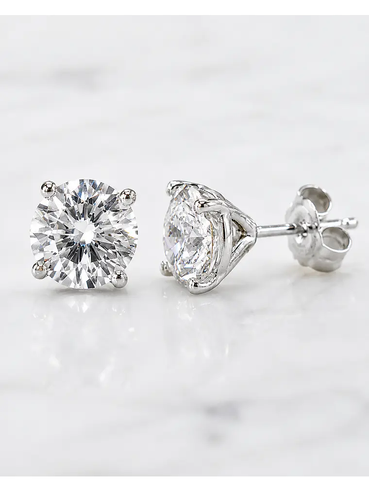 Aros Punto de Luz Diamantes 1.0 Ct Certificado GIA 2